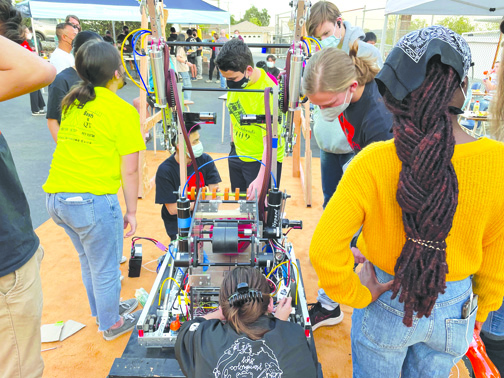 Falkon Robotics Holds Scrimmage for Local Teams, Preps for Competition Season Falkon Robotics Holds Scrimmage for Local Teams, Preps for Competition Season