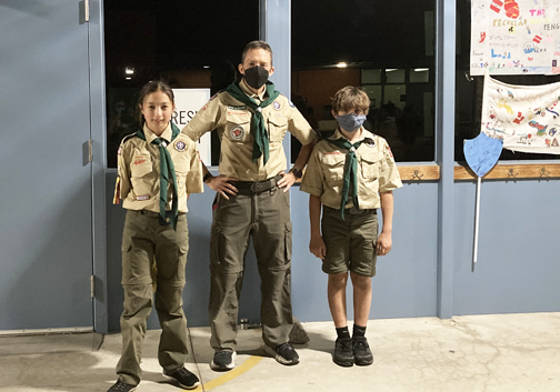 Historic Bridging Ceremony for Local Cub Scouts