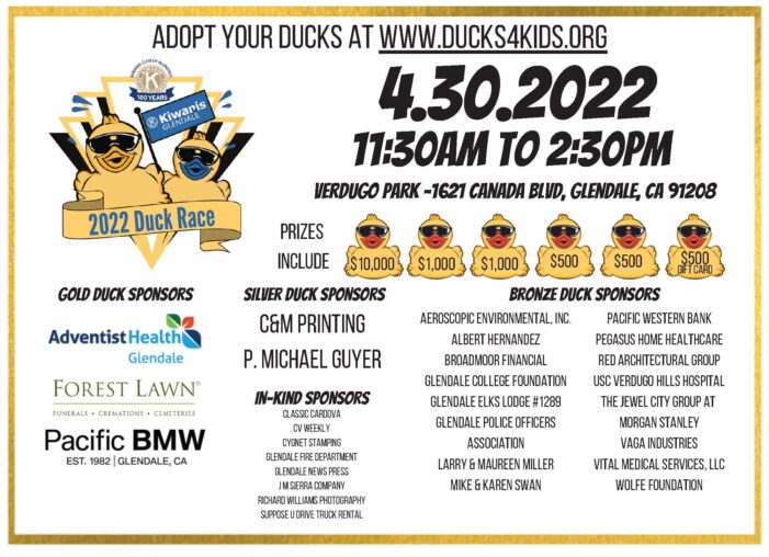Duck Race Benefits Glendale Kiwanis