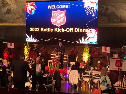 Salvation Army Holds Kettle Kickoff Dinner