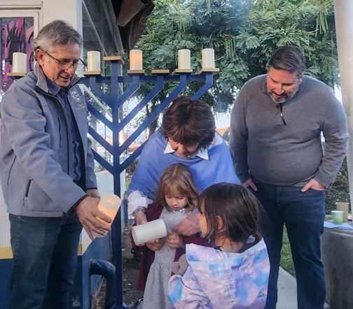 Dignitaries Attend Adams Hill Hanukkah Celebration