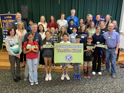 The Kiwanis Club of La Cañada Set the Holidays in High Gear with the ‘TERRIFIC Kids’ Program