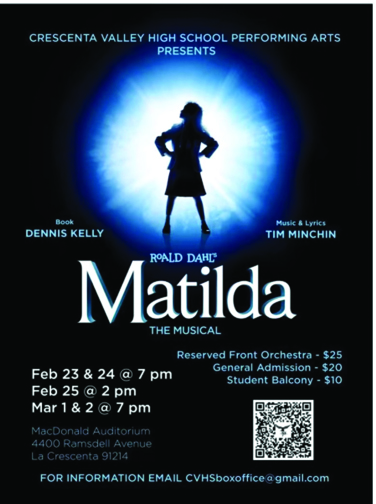 ‘Matilda’ Coming to CVHS