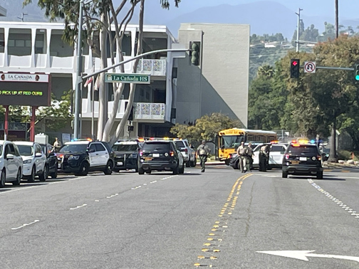 La Cañada High School Locked Down