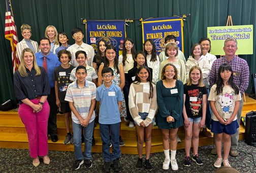 The Kiwanis Club of La Cañada Celebrates TERRIFIC Kids and Scholarship Recipients