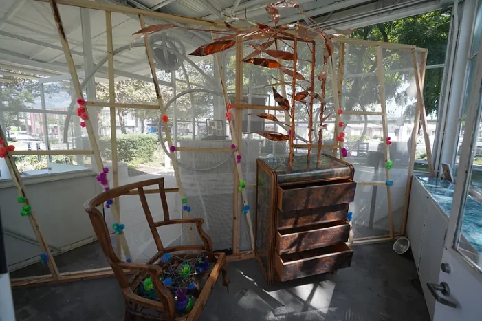 ‘Vestiges’ Continues at Adams Square Mini Park Gas Station