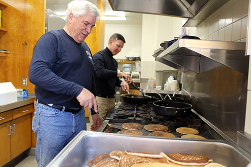 Knights of Columbus Host Free Pancake Breakfast at Holy Redeemer