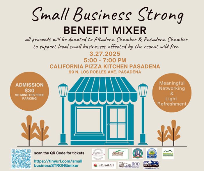 Support Mixer for Altadena and Pasadena Businesses Lost During the Fire