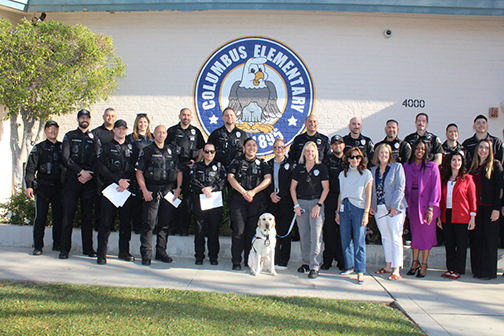 ‘Cops For Kids’ Visits Columbus Elementary School