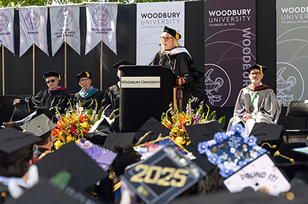 Supervisor Barger Awarded Honorary Doctor of Arts at Woodbury