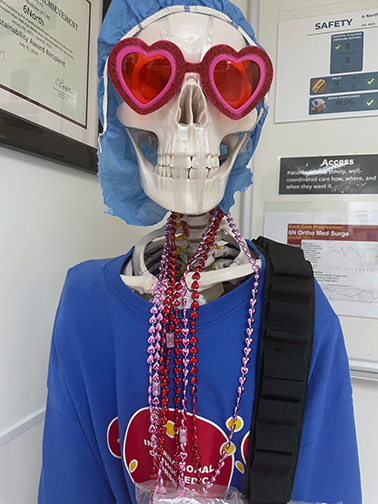 Bony Greeter at USC Keck