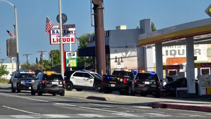 Sheriffs Investigate at Local Gas Station