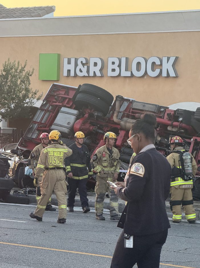 LAFD Vehicle Involved in Accident