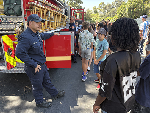Rosemont Middle School Students Get Real-World Lesson in Fire Safety