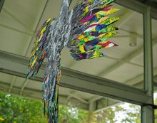 Gentle Giants by Raphaele Cohen-Bacry Art Installation at Adams Square Mini Park Gas Station