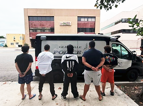 Glendale Police Arrest Five in Mail Theft, Fraud and Identity Theft Investigation